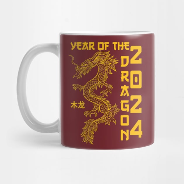 Lunar New Year 2024 The Year Of Dragon 2024 Men Women Kids by AimArtStudio